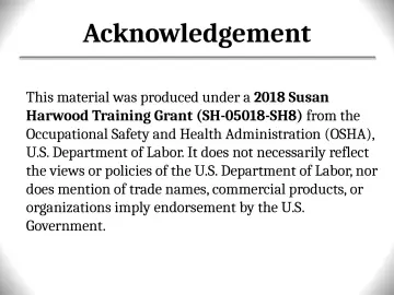 Slide 2: Acknowledgement