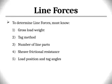 Slide 116: Line Forces