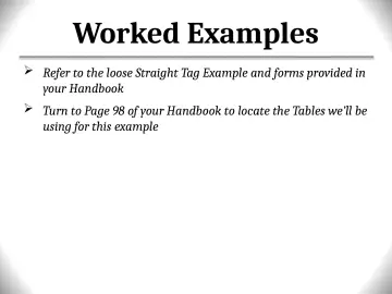Slide 138: Worked Examples