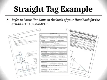 Slide 139: Straight Tag Example