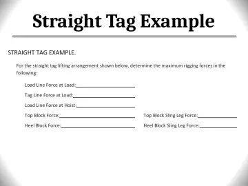 Slide 140: Straight Tag Example