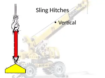 Slide 22: Sling Hitches