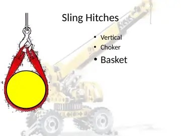 Slide 24: Sling Hitches