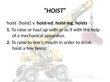 Slide 29: “HOIST”
