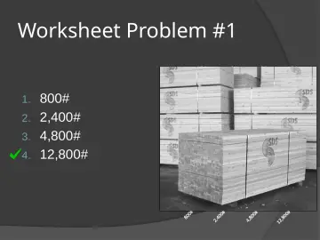 Slide 38: Worksheet Problem #1
