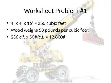 Slide 39: Worksheet Problem #1