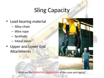 Slide 52: Sling Capacity