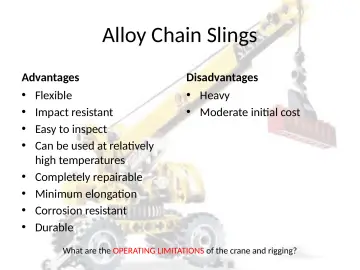 Slide 54: Alloy Chain Slings