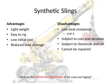 Slide 72: Synthetic Slings