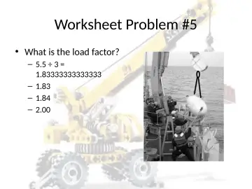 Slide 98: Worksheet Problem #5