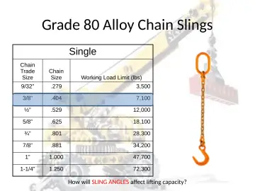 Slide 101: Grade 80 Alloy Chain Slings