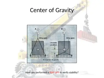 Slide 121: Center of Gravity