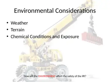 Slide 143: Environmental Considerations