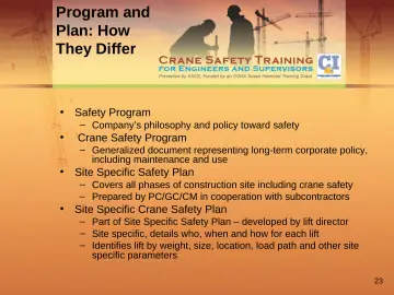 Slide 23: Program and Plan: How They Differ