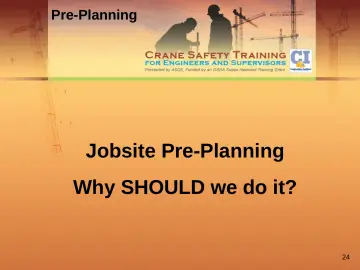Slide 24: Pre-Planning