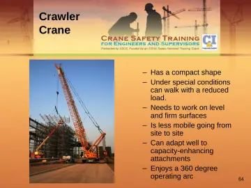 Slide 64: Crawler Crane