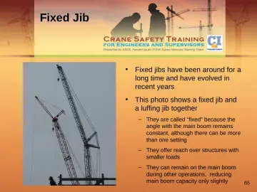 Slide 65: Fixed Jib