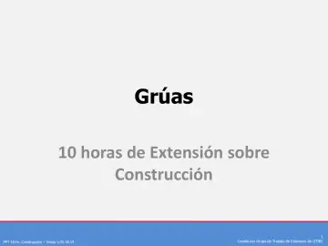 Slide 1: Grúas