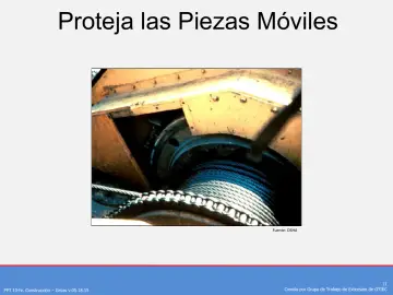 Slide 11: Proteja las Piezas Móviles