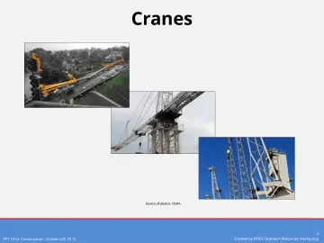 Slide 2: Cranes
