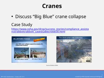 Slide 3: Cranes