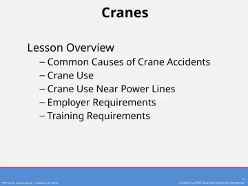 Slide 5: Cranes