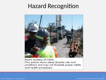 Slide 23: Hazard Recognition