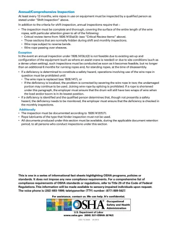Page 3: Annual/Comprehensive Inspection