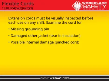 Slide 10: Flexible Cords