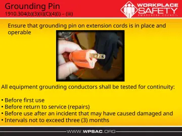 Slide 11: Grounding Pin