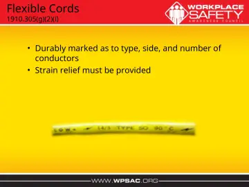Slide 13: Flexible Cords