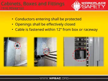 Slide 17: Cabinets, Boxes and Fittings