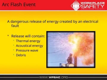 Slide 21: Arc Flash Event
