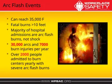 Slide 25: Arc Flash Events