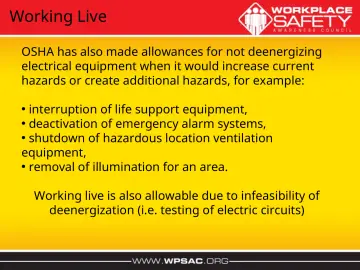 Slide 33: Working Live
