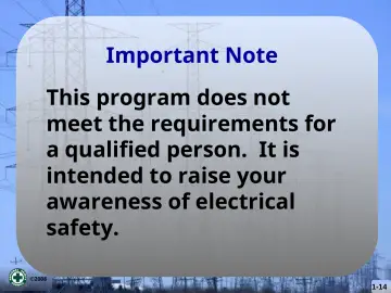 Slide 14: Important Note