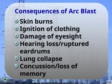 Slide 16: Consequences of Arc Blast