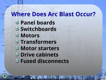 Slide 19: Where Does Arc Blast Occur?