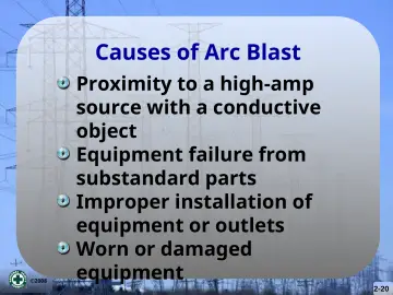 Slide 20: Causes of Arc Blast