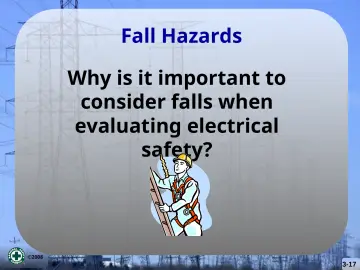 Slide 17: Fall Hazards