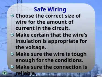 Slide 10: Safe Wiring