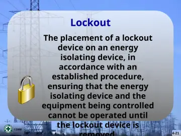 Slide 21: Lockout