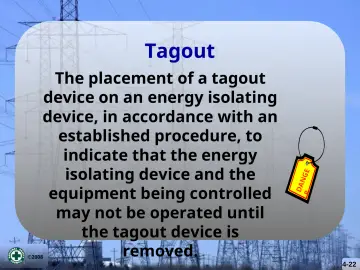 Slide 22: Tagout