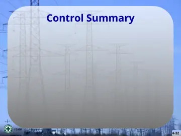 Slide 32: Control Summary