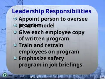 Slide 7: Leadership Responsibilities