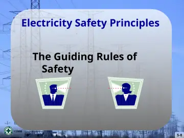 Slide 8: Electricity Safety Principles