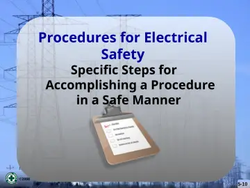 Slide 10: Procedures for Electrical