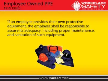 Slide 44: Employee Owned PPE
