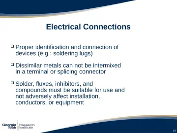 Slide 19: Electrical Connections