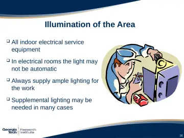Slide 28: Illumination of the Area